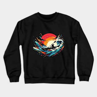 Wild Water Kayaking Vintage Design Crewneck Sweatshirt